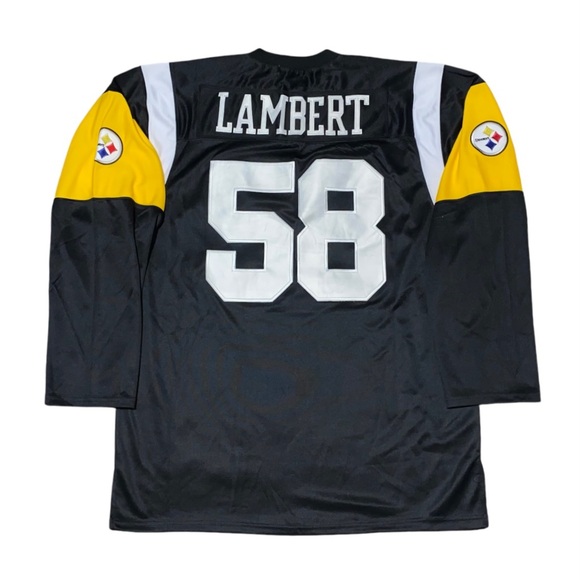 Mitchell Ness Throwback Steelers Jersey #58 Lambert 56 (O)
